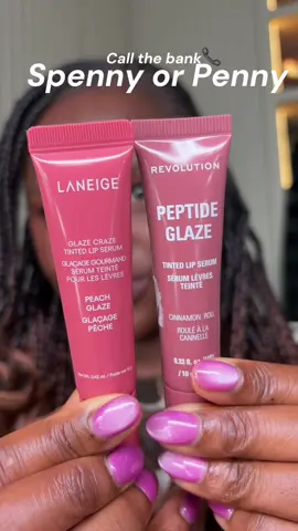 I know a dupe when I see one 🤓🤓 Laneige vs Revolution lip serums  #highendvsdrugstore #dupe #makeup #peptideliptreatment #makeupdupe 