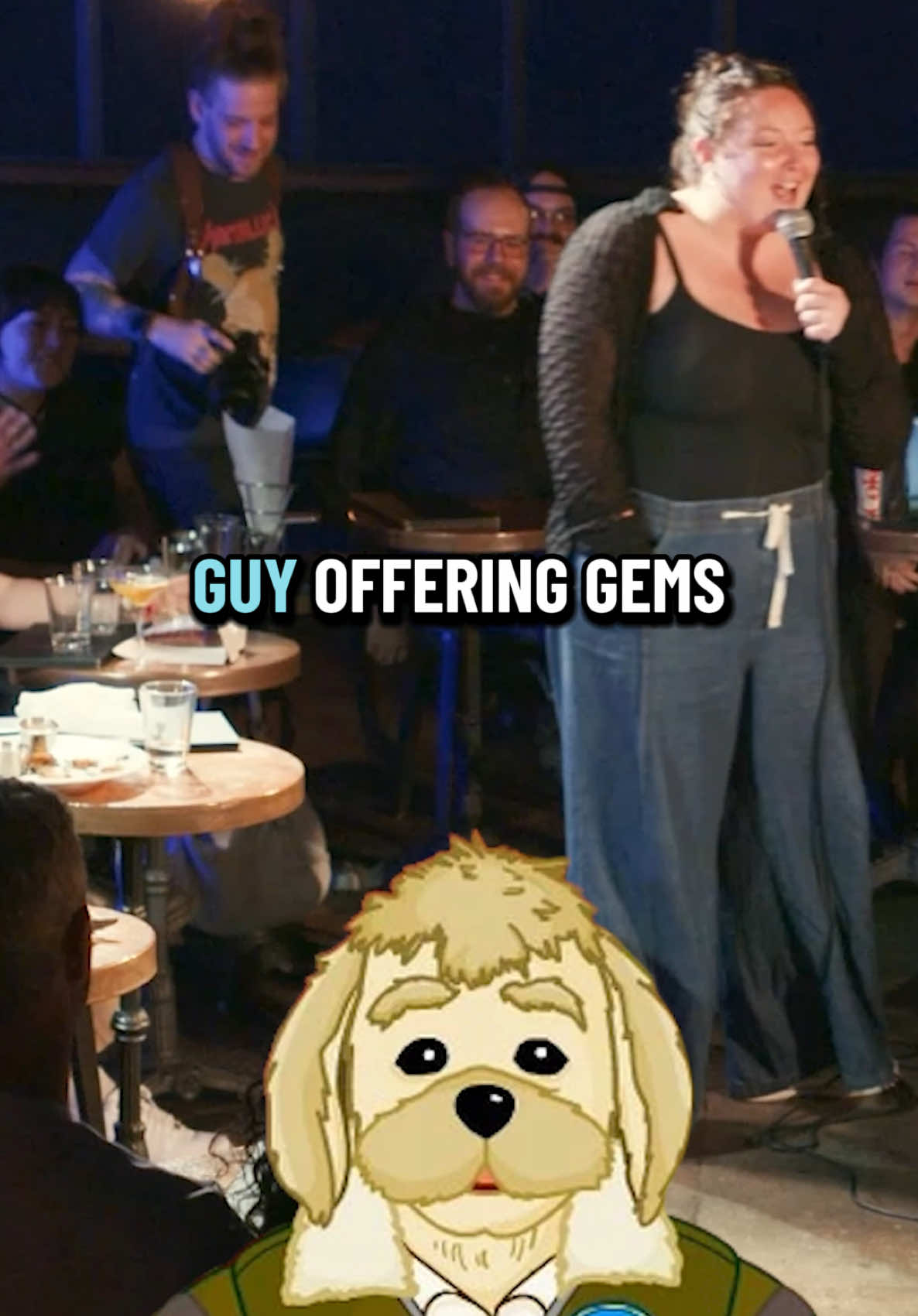 all night i couldn't figure out who this guy sounded like & 2 minutes before i went up i finally figured it out #standup #crowdwork #comedy 