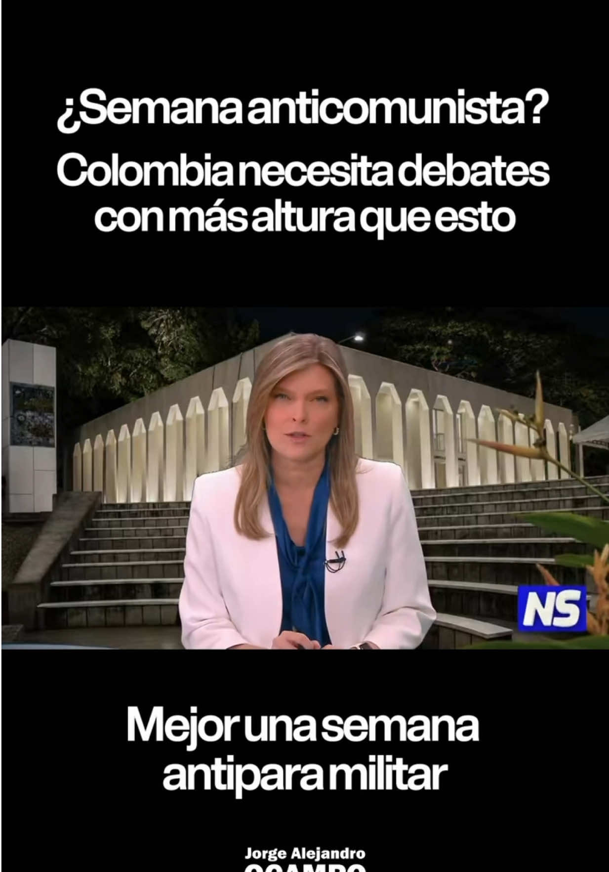 🚨 Desafortunadamente, esto no es un chiste…  A ver si se les ocurre ¿y qué tal la semana antiparamilitar?  Por favor, Colombia necesita debates con más altura que esto