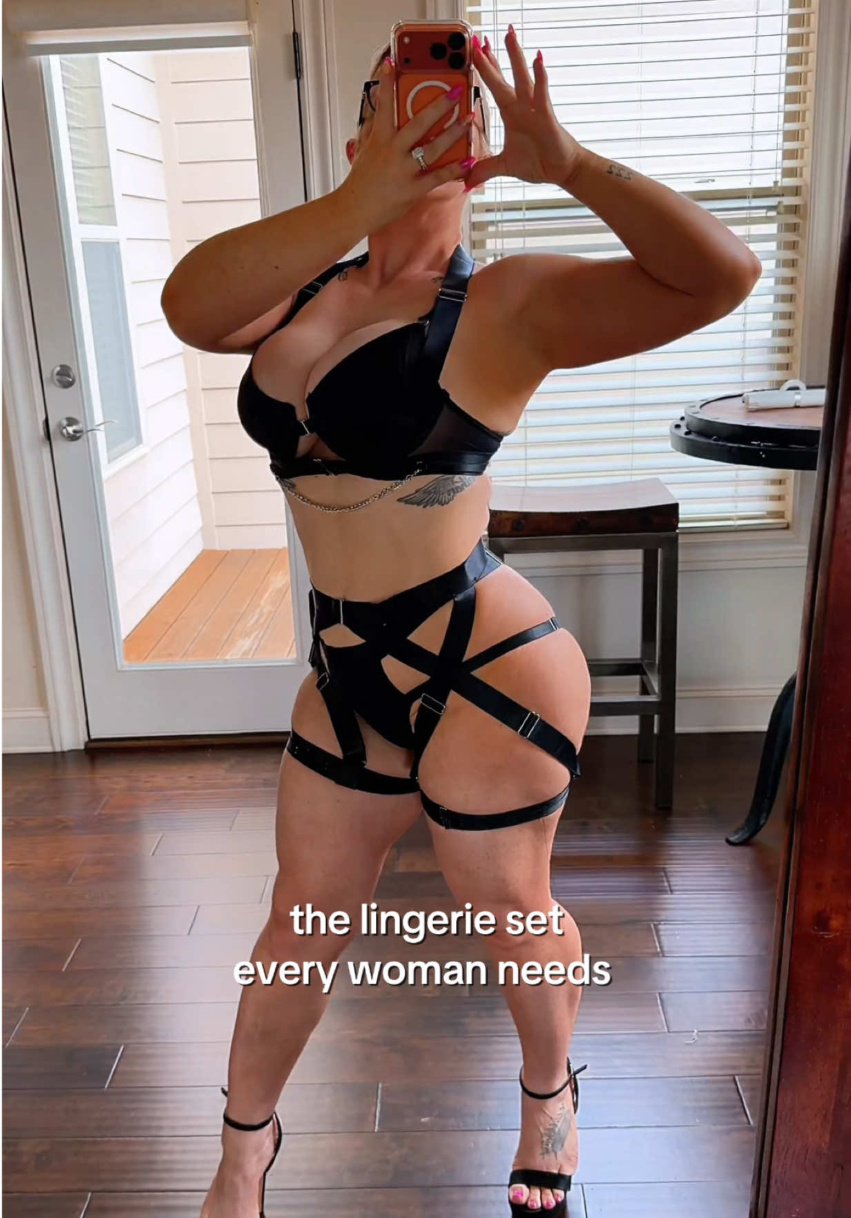 This is a statement piece! 🖤😮‍💨🔥  So strappy, adjustable on everything, & gives you that hourglass shape ⌛️  #tiktokshopsummersale #summerwins #weeklydeals #avidlove #lingerie 
