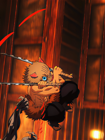 Demon slayer - filme castelo infinito inosuke o mais brabo #demonslayer #inosuke #animeedit #fouryou #edit