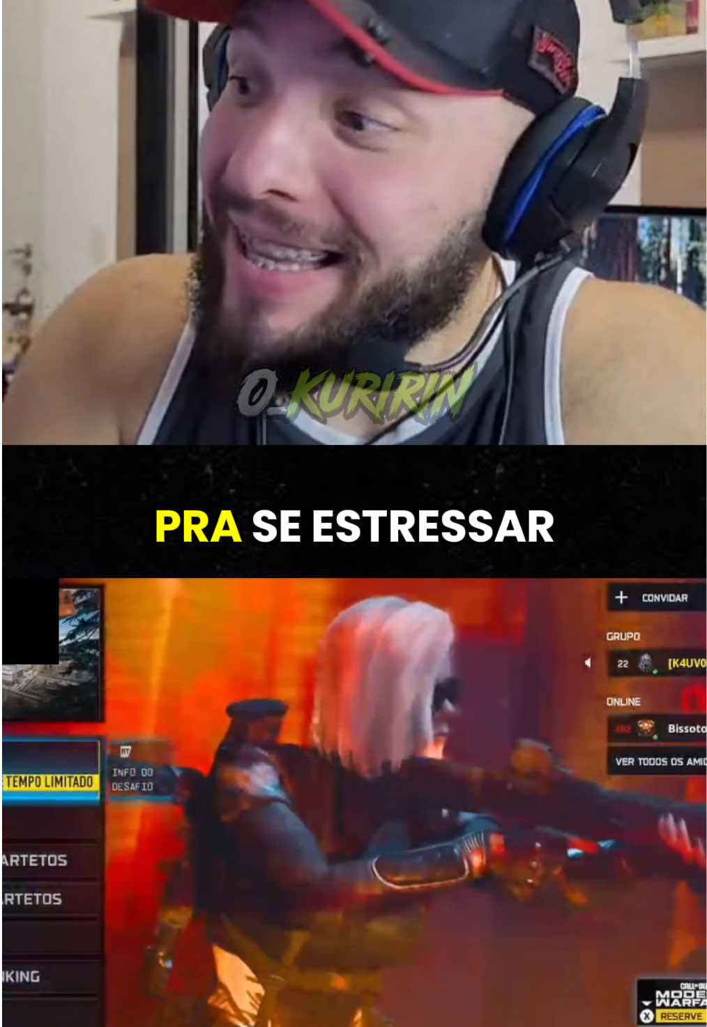 A gente joga pra se estressar! #warzone #callofduty #moderwarfare4 #gamerentiktok #codwarzone 