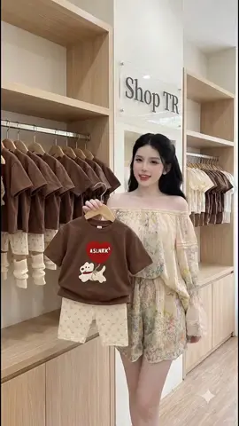 Sét bộ quần đùi áo phông bé gái#xuhuong #ilovetiktok❤️ #thoitrangtreem #ilovetiktok #thoitrangtreem  @TRAM ANH SHOP 