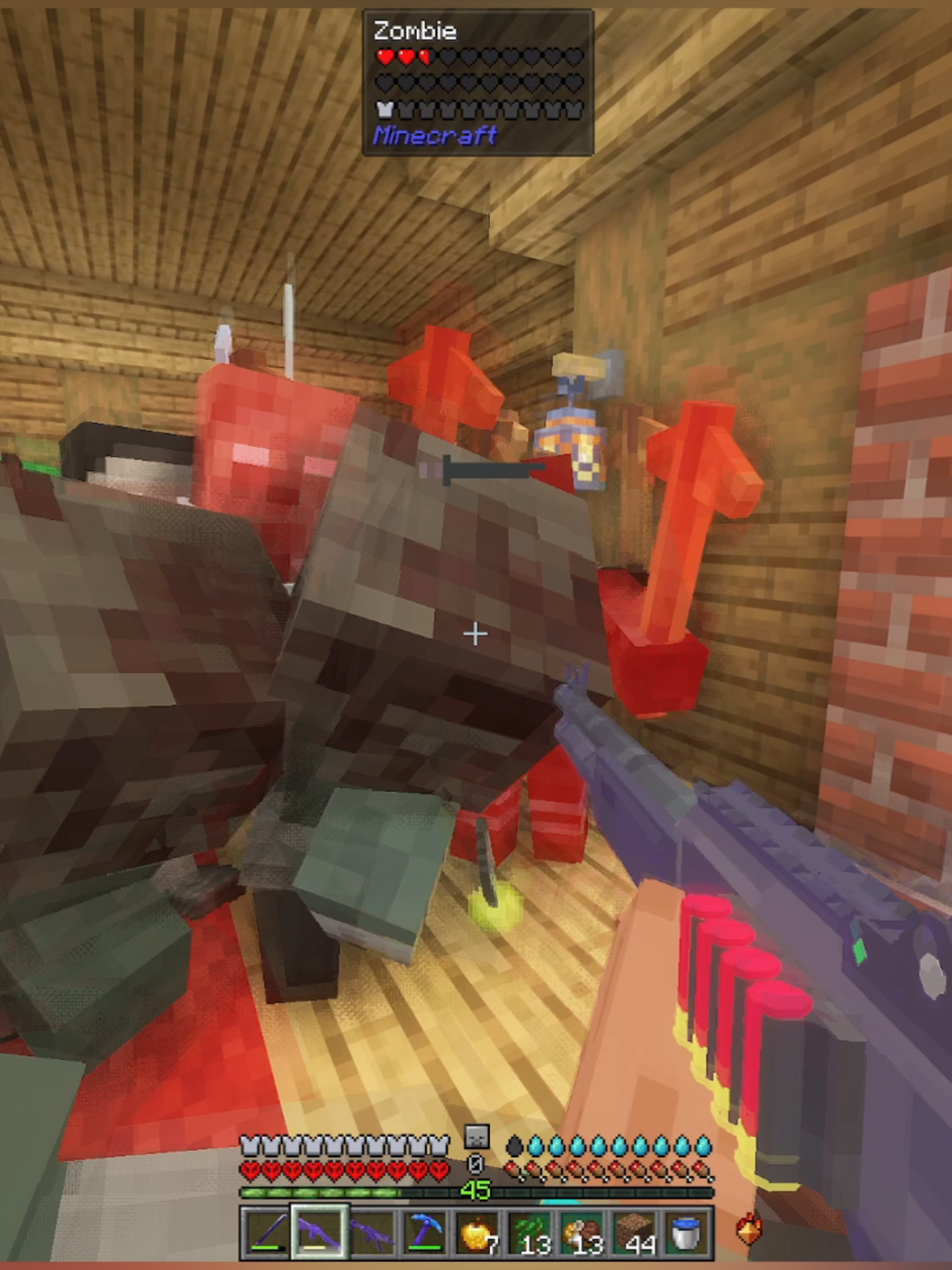 Zombie Horde Attack #Minecraft