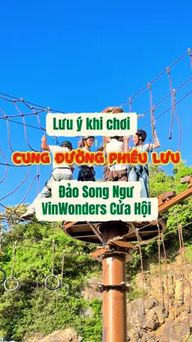 Hè này tới đảo Song Ngư, VinWonders Cửa Hội thì đừng bỏ qua Cung đường phiêu lưu- tổ hợp cụm leo trèo và zipline cực đã lun nha. #GreenCreator #dulich #vinwonderscuahoi #37nghean #daosongngu 