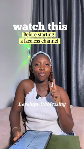 Watch this before starting a faceless channel #levelupwithblessing #missblessing #facelesscontent #aicontenttips 