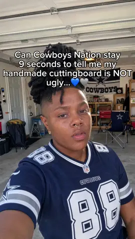 Would you buy one?🫶🏾🏈💙#cowboysfootball #dallascowboysfans #handmade #cuttingboard 
