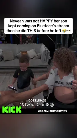 Neveah was not HAPPY her son kept coming on Blueface’s stream then he did THIS before he left 😭👀 #blueface 
