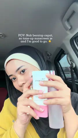 GRWM - tone up sunscreen  version ! 👀💗  #theoriginote #sunscreen #toneupsuncreen 