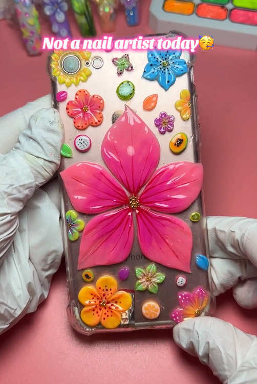 Not a nail artist today—just a creator turning gel into anything I imagine 📱#naildesign #mizhse #fyp #gelart #handmade #nailart #phonecasediys #DIY#3dflowersnails #flowernails #naillove #nailsartvideos 