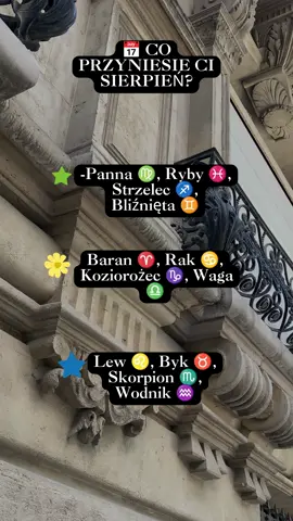 📅 CO PRZYNIESIE CI SIERPIEŃ? Sprawdź, jak planety rozłożyły siły dla Twojego znaku w tym miesiącu: 🟢 PRZEŁOM I DZIAŁANIE:Dla Was kończy się czas czekania. Jeśli czułaś, że stoisz w martwym punkcie – przygotuj się na gwałtowny start. Sierpień otwiera przed Wami nowe możliwości w tematach zawodowych i finansowych. To, co było zablokowane, nagle ruszy z dużą siłą. Wykorzystaj ten moment 🟡 REFLEKSJA I PORZĄDKI:W sierpniu opadają wszystkie maski. Zobaczysz wyraźnie, co w Twoim życiu już Ci nie służy i co warto odpuścić. To nie jest trudny czas – to moment wielkiego sprzątania przestrzeni wokół siebie. Postaw na autentyczność i zacznij słuchać własnych potrzeb. 🔵 SPOKÓJ I PRZYGOTOWANIE:Sierpień to dla Was czas regeneracji i zbierania sił. Nie próbuj niczego przyspieszać na siłę – to, co ma się wydarzyć, wydarzy się w swoim czasie. To, co teraz zaplanujesz w ciszy, przyniesie największe owoce już w przyszłym miesiącu. Zaufaj temu procesowi. Chcesz wiedzieć, co konkretnie przygotował dla Ciebie cały 2026 rok? napisz do mnie wiadomości prywatnej. #horoskop #sierpień #astrologia #znaki-zodiaku #rozwój #zmiany #2026