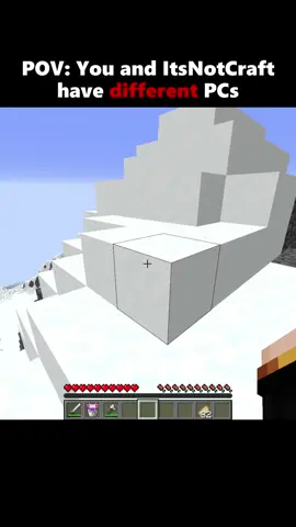 you and itsnotcraft have different pcs #mcedit #Minecraft 