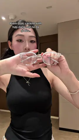 Kính viền kim loại 😙🎀 #review #viral #kính #kínhmắt #fyb 