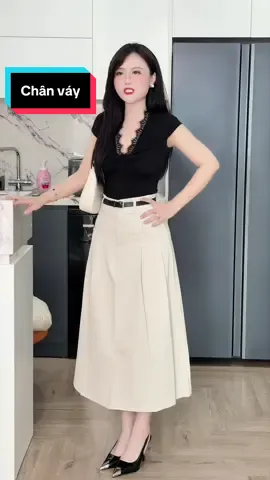 Chân váy dài #chanvay #chanvaydai #outfit #xuhuongthoitrangnu #thoitranghe 