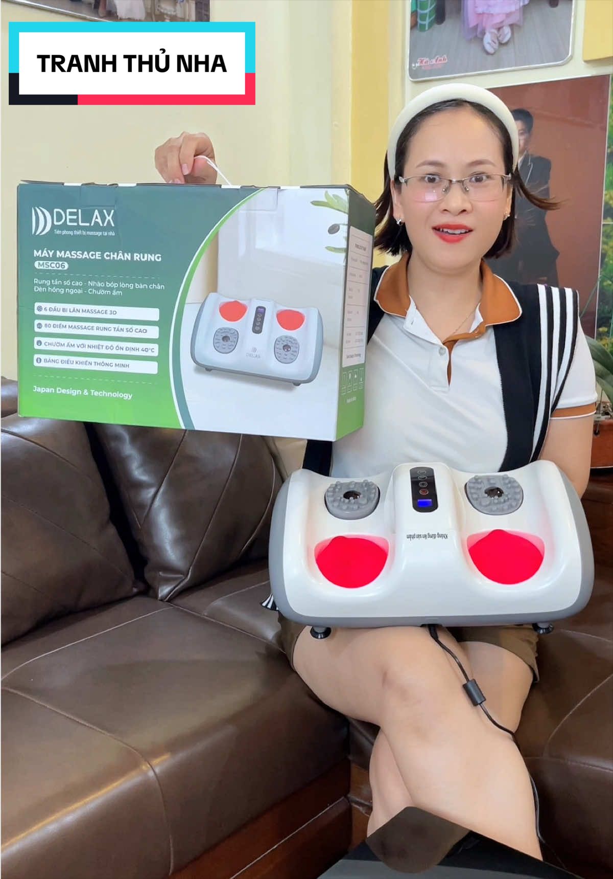 Tranh thủ nha. Máy Massage Chân DELAX MSC06 #maymassage #maymassagechan #maymassagedanang #massage #delax