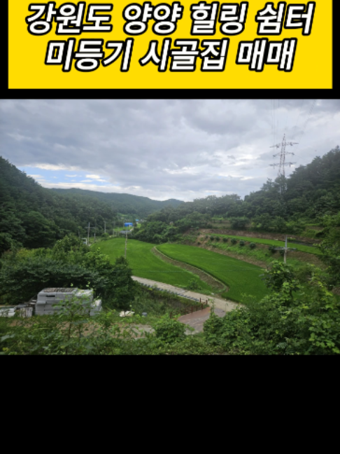강원도 양양 힐링 쉼터 미등기 시골집 매매 토지 422평, 건물 15평 / 매매 1억 2천만원 #시골집임대 #시골집월세 #귀농 #귀촌 #전원주택 #전원주택매매 #전원주택월세 #전원주택임대 #촌집 #촌집매매 #촌집임대 #촌집월세 #한옥 #한옥매매 #한옥집 #시골 #시골집 #시골집매매 #시골주택 #시골주택매매  For Sale: Spacious Land with Building in Yangyang-gun, Gangwon-do This property is located in a Planned Management Zone in Yangyang-gun, Gangwon-do. It offers a quiet and cozy space. 422-Pyeong Land for Sale in Planned Management Zone, Yangyang-gun The property consists of 1,398㎡ (approximately 422 pyeong) of land in a Planned Management Zone in Yangyang-gun. The asking price is KRW 120 million. Building and Facilities There is an unregistered building that is about 7 years old and measures approximately 15 pyeong. There is a bridge over the stream and a jjimjilbang (Korean sauna room). Electricity and internet are available, and water is drawn up from the stream. Surrounding Environment The property is located in a quiet and cozy area. It is a suitable environment for relaxed living or resting in nature. If you are looking for a spacious plot of land and a peaceful space in Yangyang, this property is recommended.