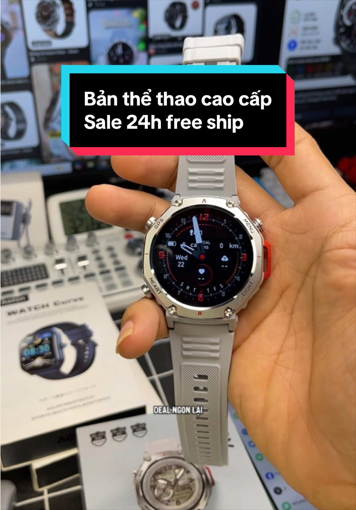 Đồng hồ chính hãng Aolon, bản Smart Watch NEO. GPS độc lập. Cảm ứng siêu mượt. Bluetooth 5.4 kết nối hầu hết các dòng điện thoại IOS, Android. Giá trải nghiệm . #smartwatch #donghocamung #donghothongminh #tiktokshop #xuhuong 