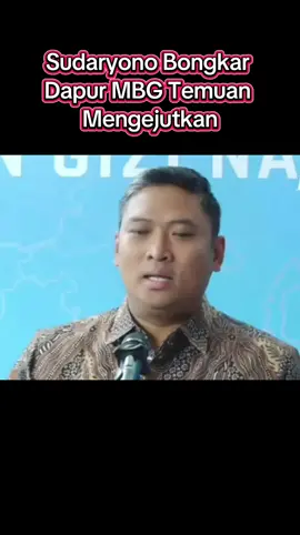 Sudaryono Bongkar  Dapur MBG Temuan  Mengejutkan Youtube channel @kompastvjember #mbg #bgn #sppg #sudaryono