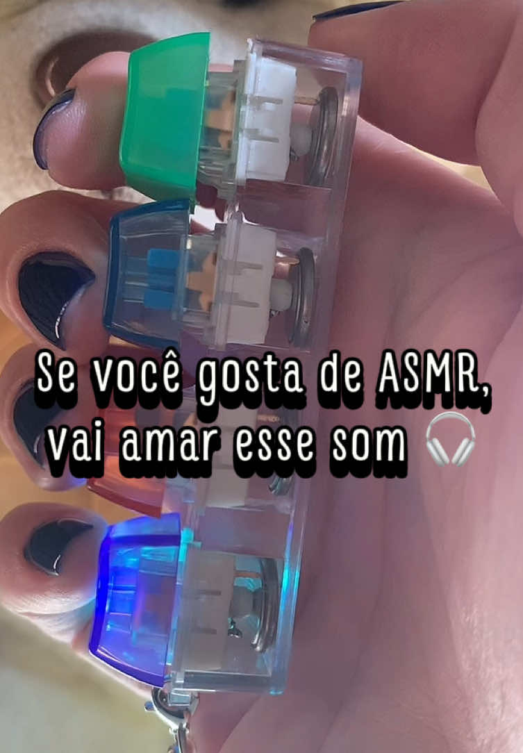 Chaveiro tecla mecânica com luz de LED anti estresse  #ansiedade #antistress #fidgettoy #tecladomecanico #clicker