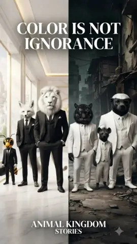 FILIM: COLOR IS NOT IGNORANCE: #USA #AnimalUSA #AIAnimation #AnimalKingdom #usareels🇺🇸 