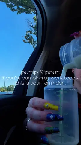 If you’re pumping at work today, this is your reminder that someone else needing your time doesn’t make your baby any less loved. You’re balancing two worlds the best you can, and that takes incredible strength. One pump session at a time. One day at a time. You’ve got this. 🫶🏻🫶🏻 #workingmom #breastfeeding #breastfeedingjourney #mamasoftiktok #pumpandpour 