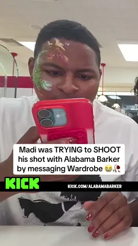 Madi was TRYING to SHOOT his shot with Alabama Barker by messaging Wardrobe 😭🥀#alabamabarker #wardrobe #madi 