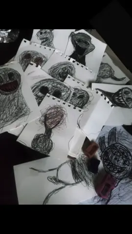 My friends…#art #drawing #horror #creepy #fyp 