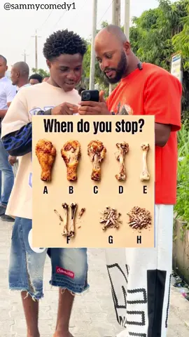 When do you stop while eating your chicken? #quiz #viralreelsシ #creatorsearchinsights 