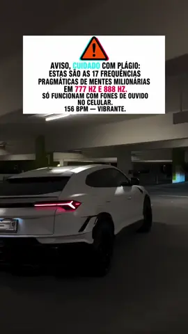 Cuidado! ⚠️ O dinheiro 💰 não é apenas sorte. Ele também é energia e reflete a sua mentalidade. Estas são as 17 novas frequências moduladas, originais e programáticas, em 777 Hz e 888 Hz, incorporadas a melodias cativantes para a reprogramação mental, emocional, física e espiritual. A ativação começa imediatamente por meio da força da repetição. Reprograme sua mente. Aja. Manifeste. ✨ ✅ continue ouvindo pelo perfil ❤️🎧📲 #Prosperidade #ReprogramacaoMental #FrequenciaVibracional #LeiDaAtracao #mentemilionaria 