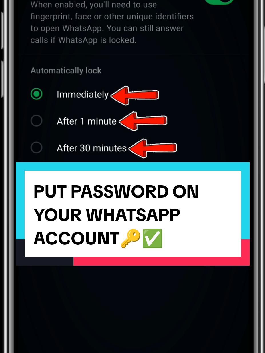REBA UKO WASHYIRA PASSWORD KURI WHATSAPP YAWE 2026🔑✅  #creatorsearchinsights #phonetips #techtutorial #fyp #viral 