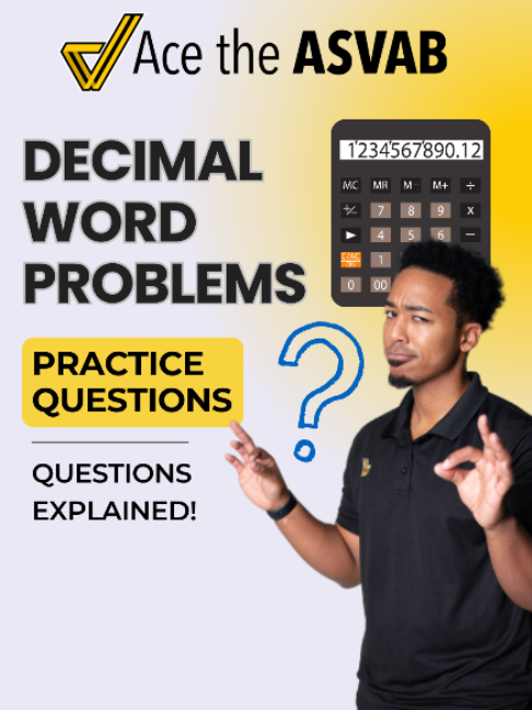Decimal Word Problems show up on the Arithmetic Reasoning section and they're easier to get right once you know the pattern. This 9-minute session gives you focused practice so you stop second-guessing yourself on test day.  Click the link in our bio to keep raising your ASVAB score 🔥 #ASVAB #ASVABprep #AceTheASVAB #MilitaryTest #ASVABmath #ArithmeticReasoning #DecimalWordProblems #WordProblems #MathPractice #ASVABtips