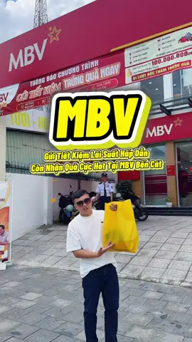 MBV - Gửi Tiết Kiệm Lãi Suất Hấp Dẫn Còn Nhận Quà Cực Hot Tại MBV Bến Cát #reviewbinhduong #xuhuong #mbbank #nganhang 
