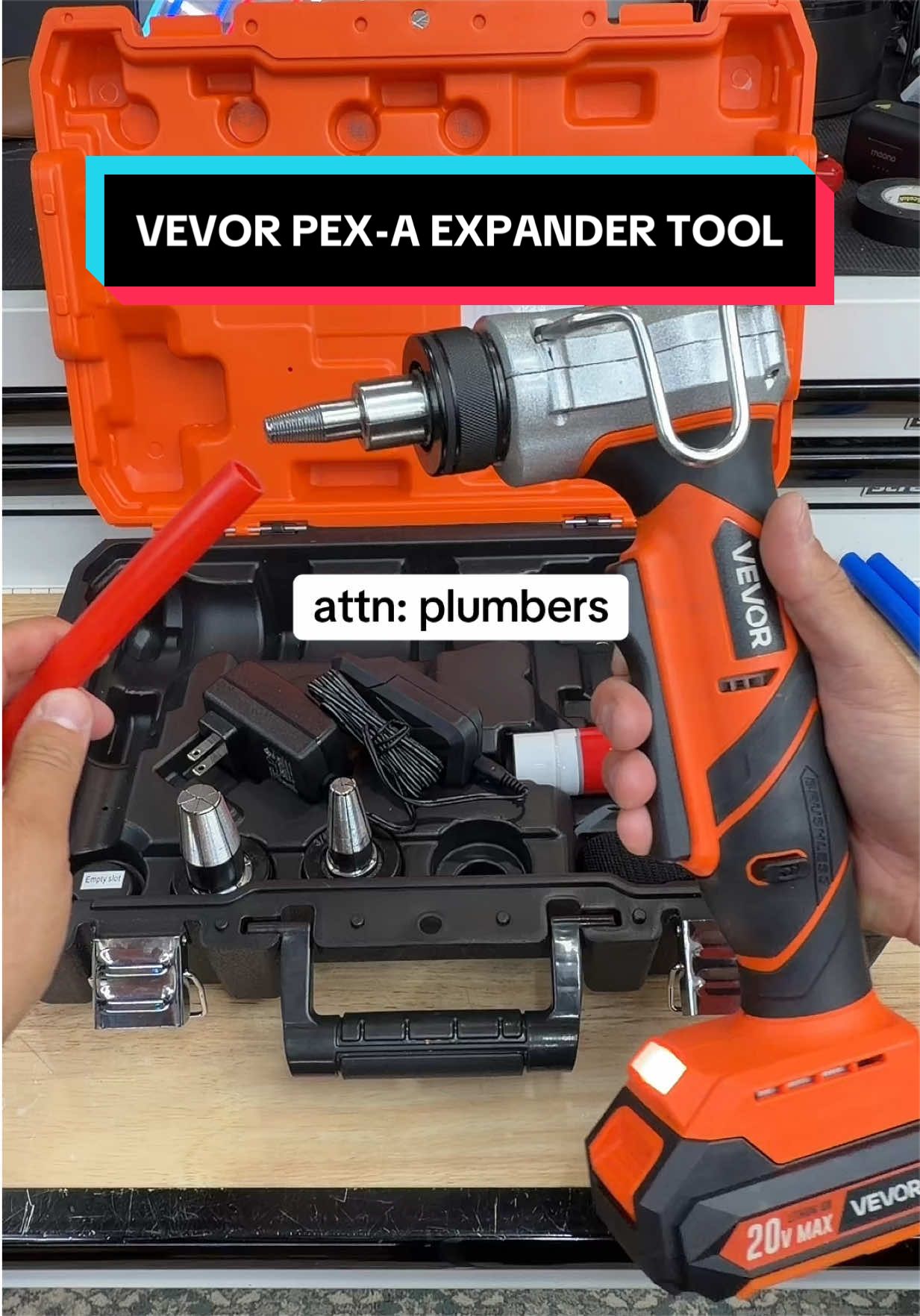 VEVOR 20V PEX-A Pipe Expander Tool #plumber #plumbing #tools #construction #construccion