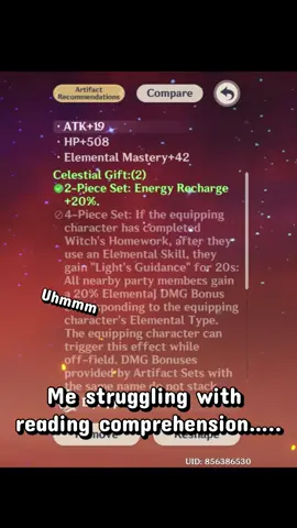 Why not use 4pc set? Me: uhmmm #fypシ゚ #GenshinImpact #genshin #nicole #genshinmemes 