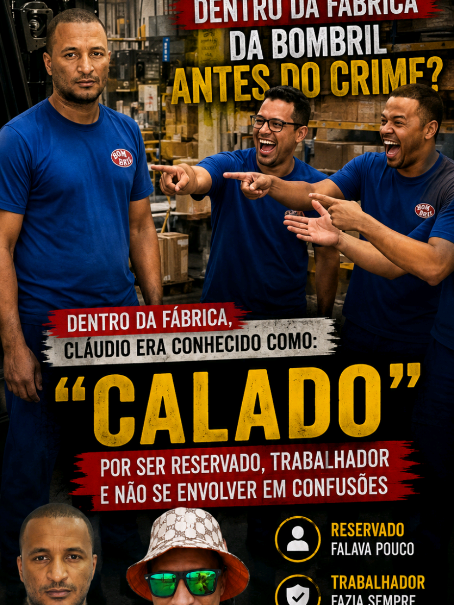 qual era a palavra que Cláudio era chamado dentro da fabrica da Bombril que fez ele cometer o crime? #bombril #noticias 