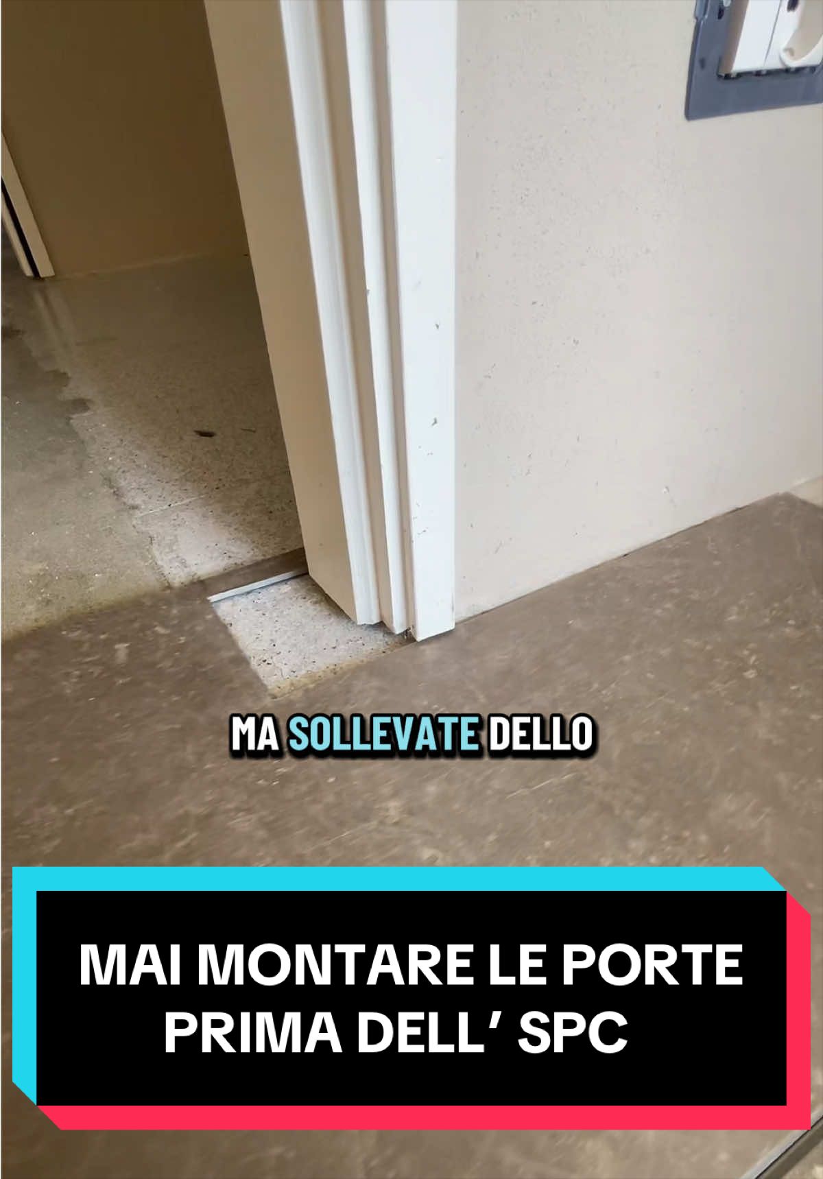 Perchè è sempre meglio montare le porte nuove dopo la pavimentazione flottante spc, rcb o pvc #iltempoabitato #carloscantatore #carlosman #personaggioormaipubblico #spc 