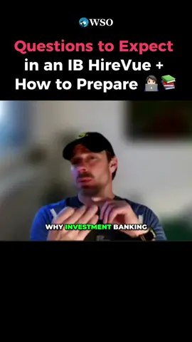 🚨 One of the biggest mistakes candidates make in HireVue interviews? Not practicing beforehand. 🫠 It's one thing to answer questions in your head. It's another to answer them confidently on camera with a timer counting down. Be prepared for: ✅ Tell me about yourself ✅ Why investment banking? ✅ Why our firm? ✅ Market questions ✅ Basic technicals The more you practice, the less awkward you'll feel on game day. 👨‍💼 Want guidance from elite mentors like Tim? 🎯 Apply to WSO Academy now 👉 Link in bio 🔗 #investmentbanking #wallstreet #hirevues #ibinterviews #interviewtips