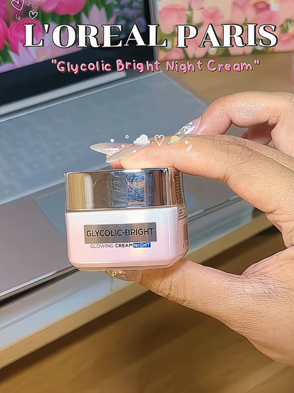 Thức khuya thì khó tránh, nhưng đừng quên dưỡng da mỗi tối nhé! 🌙✨ #LorealParis #GlycolicBright #kemduongloreal #kemduongsangda #skincare 