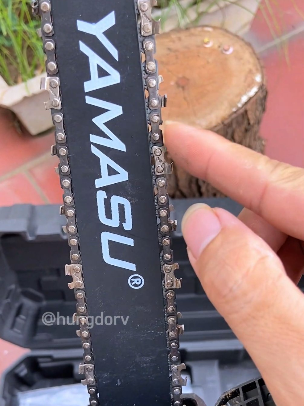 xích thay thế cưa xích pin #hungdorv 
