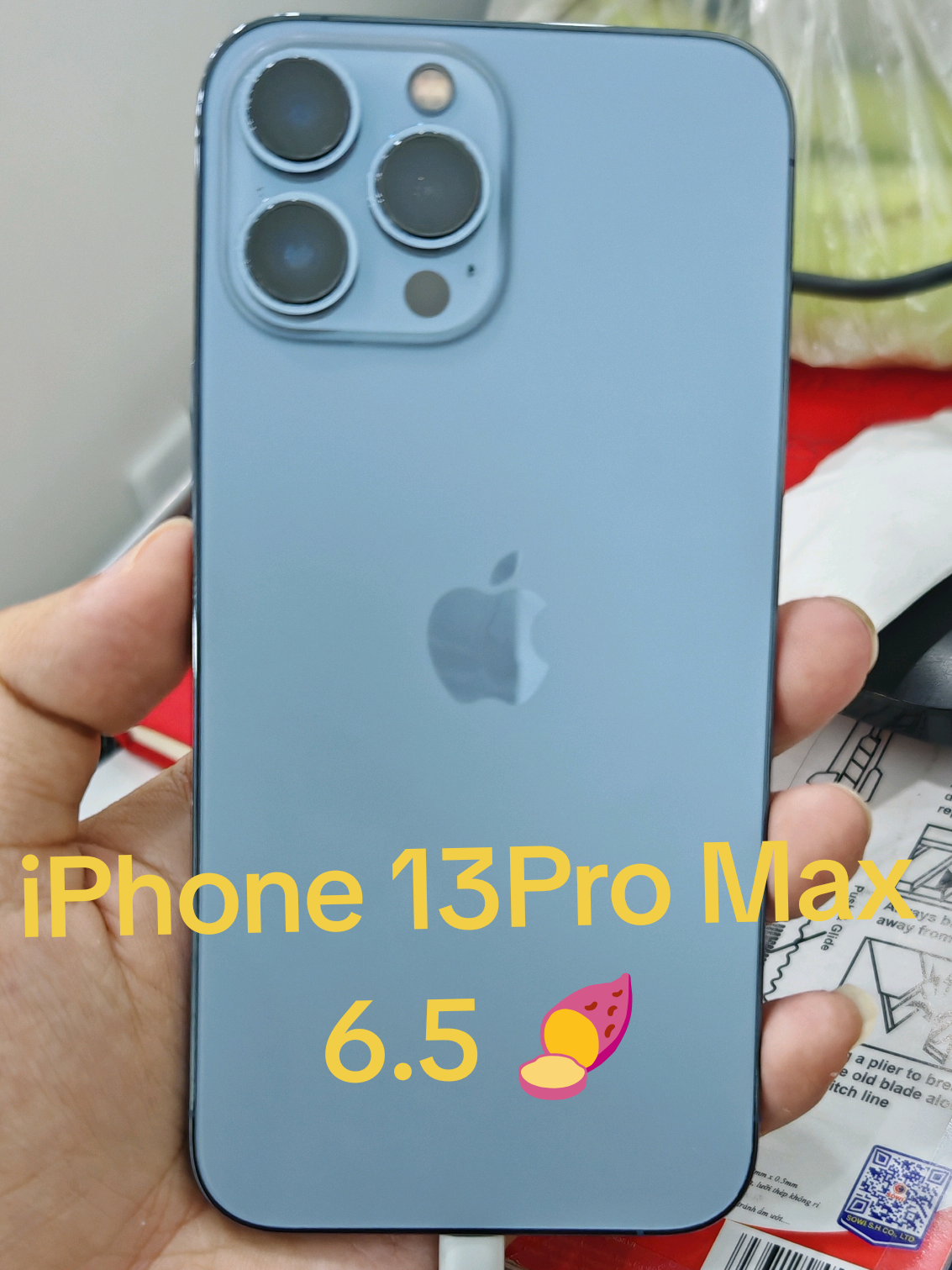 iphone 13 Pro Max màn oled 120hz máy đẹp icl sạch faceid đầy đủ 128gb 6.5 #longtaore #iphonecu #iphone13promax 
