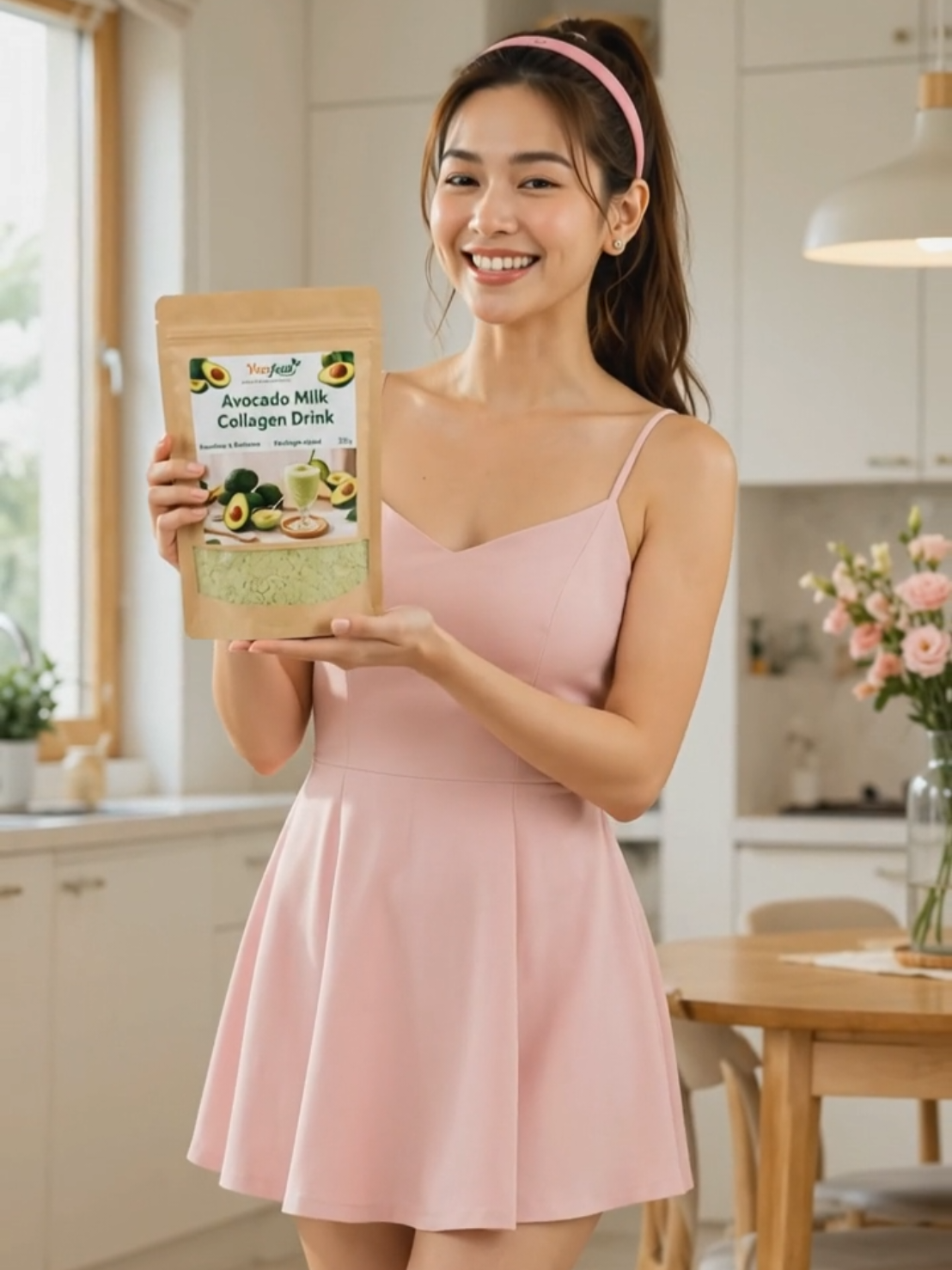 Avocado Milk Collagen Drink #collagen #collagendrink #avocado #glowingskin #GlowUp 