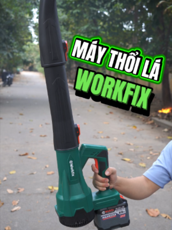 Máy Thổi Lá WorkFix TL680 Phiên bản mới nhỏ gọn hơn - Động cơ Không chổi than - 6 Cấp điều chỉnh tốc độ - Thiết kế siêu nhẹ nhàng, nhỏ gọn - Chân pin phổ thông #workfix #thoila