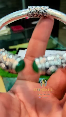 925 italian chandi turkish kara design  all size available  any stone can be fitted on demand  dm or whatsapp  . #kara #turkishdesign #chandi #fyp #viral 