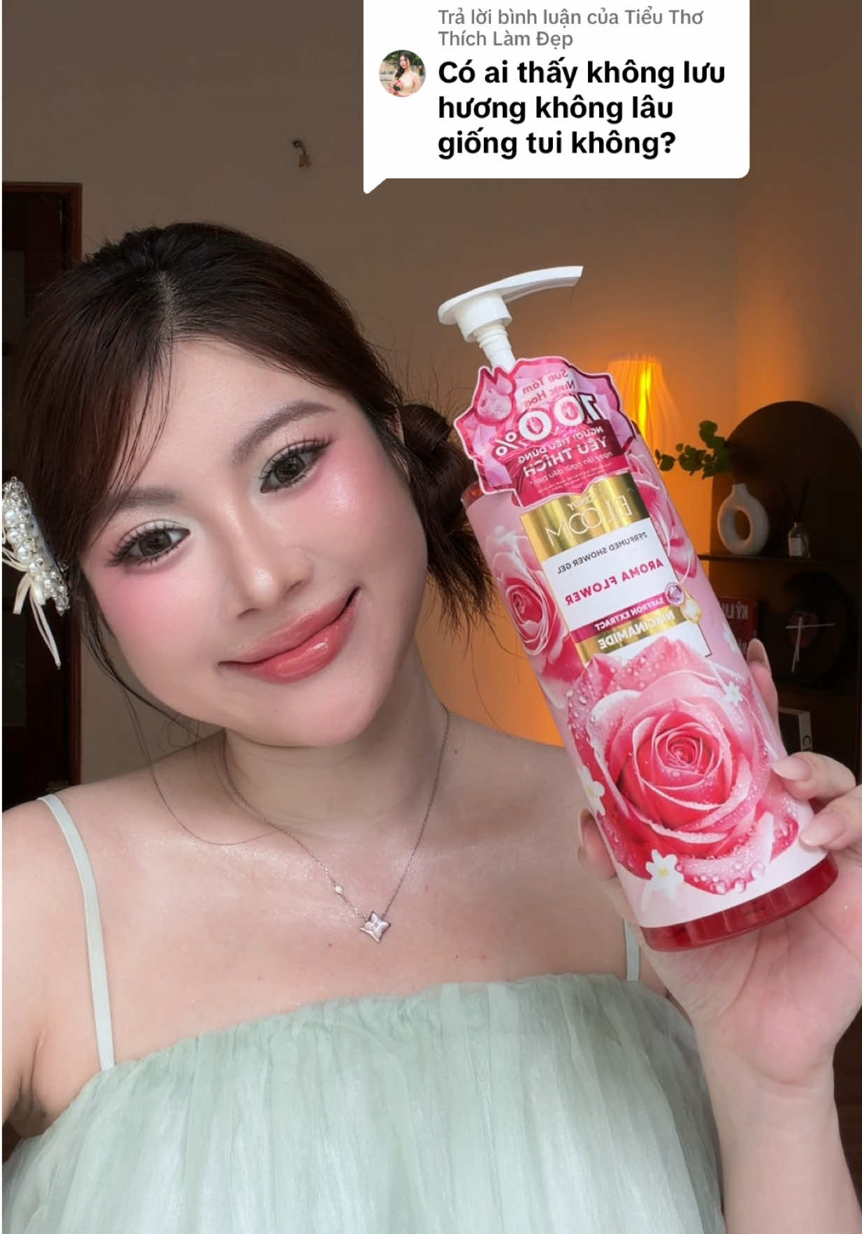 Trả lời @Tiểu Thơ Thích Làm Đẹp  tui thấy tuỳ thuộc cơ địa mỗi người nhưng mà em này thơm lắm #CindyBloom #suatamnuochoa #UpBase 