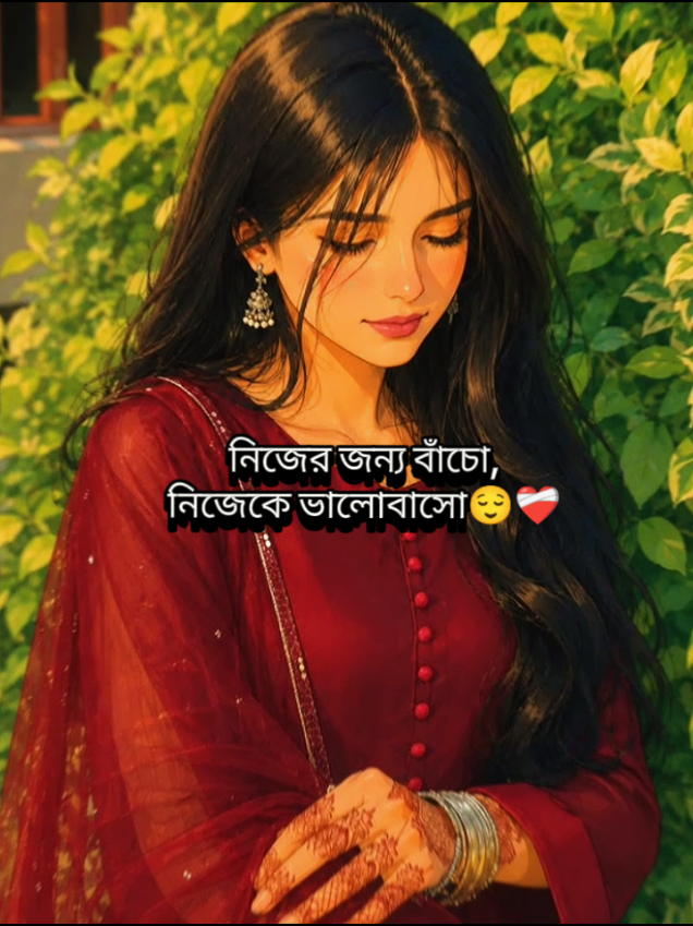 নিজের জন্য বাঁচো,নিজেকে ভালোবাসো,কারণ তুমি চোখের সামনে যা দেখছো,সবই স্বার্থ আর প্রয়োজন:)