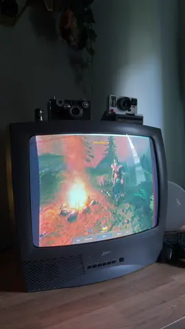 Valheim on a CRT #valheim #gaming #crt #crttv #retro 