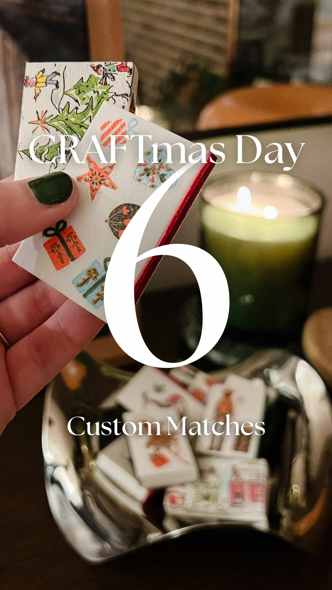 CRAFTmas in July day 6!!! I love this one because it’s cheap affordable and a little Takeaway for anyone that comes over to your house during cozy season. #christmas #crafting #christmascrafts