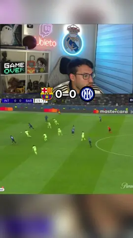 Barcelona vs Inter Milan Ubietoo reaction. Follow for more🫩#ucl #ubietoo #soccerreaction #barcelona #fyp 