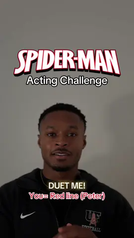 Spider-Man: Brand New Day acting challenge! Comment below what you thought of this movie! Be on the lookout for more of these! 👀 duet me!! And tag me in it! #actor #acting #ActingChallenge #duetme #spiderman 