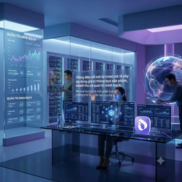 🚀Thông điệp nổi bật từ InterLink là xây dựng giá trị thông qua sản phẩm, doanh thu và quản trị minh bạch. Reverse Auction là một phần trong định hướng phát triển dài hạn của hệ sinh thái. #InterLink #ITLG #ITL